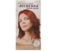RICHENNA Color Cream tintura per capelli con henné #6R rosso rame x 1ea K-Bea...