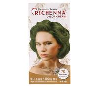 RICHENNA Color Cream tintura per capelli con henné #7K marrone kaki x 3ea K-B...