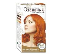 RICHENNA Color Cream Tintura per Capelli con Hennè #8OR Soft Orange Easy Self...