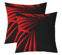 richhome Federa per cuscino a righe astratte ombré 50 x 50 cm, 1 pezzo, per ragazzi, uomini, adulti, adolescenti, lussuose, semplici, moderne, geometriche, decorazione per la casa