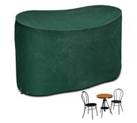 RICHIE Copertura per set da bistrot piccola, copertura per set da giardino impermeabile 146 * 70 * 80 cm, copertura per sedia da tavolo da bistrot da esterno in polietilene, copertura per mobili da gi