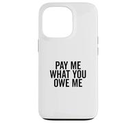 Richiesta di denaro umoristica Pay Me What You Owe Me Custodia per iPhone 13 Pro