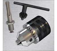 Richmann ADAPTATEUR DE FORET PROFESSIONNEL ADAPTATEUR SDS PLUS, Mandrin à dents remplaçable avec clé et adaptateur Pour montage sur la tige de forage, Mandrin à dents + adaptateur SDS Plus - Écartement des mâchoires de ½ ”dans la plage de 1,5 - 13 mm. Professional 13 mm con adattatore sds e mandrino 1/5,1 cm UNF