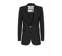 Richmond - Blazer Monopetto a Righe Verticali - - Jackets - Donna - Nero - S