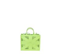 Richmond Borsa da donna shopper verde con tracolla stoffa logata UNI