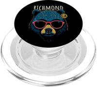 Richmond California USA Bear indossa occhiali da sole design PopSockets PopGrip per MagSafe
