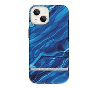 RICHMOND & FINCH Custodia progettata per iPhone 14, compatibile con la ricarica wireless, protezione contro le cadute di qualità militare, 6,1 pollici, onde blu, bordi rialzati