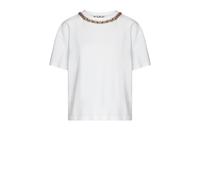 Richmond - T-shirt con girocollo decorato - - Tops - Donna - Bianco - S