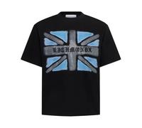 Richmond - T-shirt con stampa Union Jack sfumata e logo Richmond - - Tops - Uomo - Nero - L