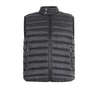 Richmond X - Gilet nero Sima con collo alto con bottoni per uomo