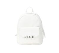 Richmond Zaino bianco da donna con placca logo UNI