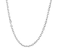 Richsteel Catena in Acciaio Inossidabile Uomo Donna Ragazzo Collana Rolo Catene 3mm/5mm/7mm/9mm/12mm Lunghezza 45cm-75cm Argento/Oro/Nero Gioielli Regali per Unisex (Confezione Regalo)
