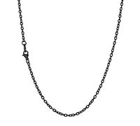 Richsteel Catena in Acciaio Inossidabile Uomo Donna Ragazzo Collana Rolo Catene 3mm/5mm/7mm/9mm/12mm Lunghezza 45cm-75cm Argento/Oro/Nero Gioielli Regali per Unisex (Confezione Regalo)