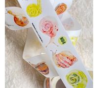 RICHTAPES NuNu Vol1 N04 Lumaca, nastro adesivo Washi pre-tagliato, per forniture per album di ritagli, adesivi per album di ritagli, forniture per diario spazzatura