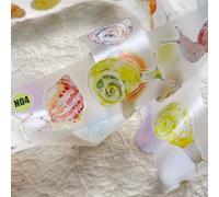 RICHTAPES NuNu Vol1 N04 Snail, nastro adesivo Washi in PET opaco pre-tagliato, per forniture per album di ritagli, adesivi per album di ritagli, forniture per diario spazzatura