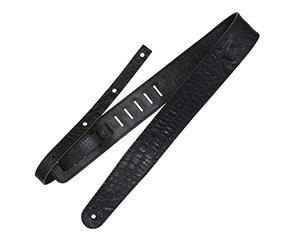 Richter Straps Raw II Contour Croc Black - Tracolla per chitarra