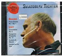 Brahms: Sonata N.1- Liszt Consolazione N.6, Rapsodia N.17 Sviatoslav Richter CD