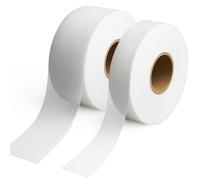 Richunie 2PCS Orlo Svelto Termoadesivo Forte,64m×4cm + 64m×2cm Orlo Adesivo per Tessuti,Orlo Adesivo per Pantaloni per Tessuti Abbigliamento Tende Orli di Jeans Pantaloni e Vestiti