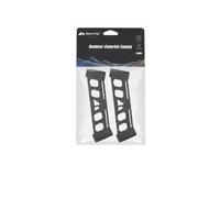 RichVibe Appendiabiti triangolare da campeggio con fibbia laterale in nylon per stoviglie e cucina all'aperto, struttura fissa stabile per asta da 12 mm, nero