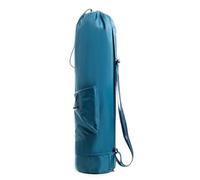 RichVibe Borsa per tappetino da yoga con tracolla regolabile, 67 cm, include tasca per bottiglia d'acqua, poliestere + nylon, lunghezza 75 cm, colore nero
