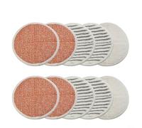 RichVibe Confezione da 10 panni in microfibra riutilizzabili per Bissell per Spinwave Serie 20522 2240N 2039A, testine lavabili per pavimenti duri, piastrelle bagni, include pavimenti morbidi e tipi