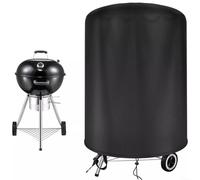 RichVibe Copertura impermeabile per barbecue Weber da 57 cm, protezione rotonda per barbecue, in tessuto Oxford resistente alle intemperie, accessorio per barbecue all'aperto