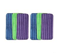 RichVibe Cuscinetti riutilizzabili per mocio Swiffer, per WetJet, panni in microfibra riutilizzabili, 11,8 x 5,5 cm, lavabili, testa di ricambio per cucina, piastrelle (confezione da 6)