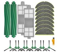 RichVibe Kit di parti per aspirapolvere Roomba 205 con filtro per spazzola laterale principale, accessori per compattatore di polvere, strumento di pulizia combinato incluso (B)
