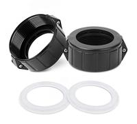 RichVibe Kit di raccordo per riscaldatore vasca idromassaggio da 5,1 cm, con viti, confezione da 2 guarnizioni e O-ring per Balboa, Coleman, HydroQuip, Spa Builders, Correctech, Spanet