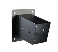 RichVibe Kit di staffe per pergola per tetto inclinato, compatibile con pali da 10 x 10 cm, design a 3 vie e unidirezionali, set di hardware per gazebo da esterno, nero (sinistra 15°+destra 15°)