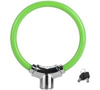 RichVibe Lucchetto per bicicletta resistente con chiave, cavo in acciaio rinforzato da 11,5 mm, nucleo antifurto in lega di zinco, design impermeabile e resistente alla corrosione, per biciclette