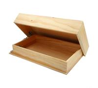 RichVibe Mensola sospesa da parete in legno, con scomparto segreto, organizer per la casa, soggiorno, camera da letto, 40 x 21 x 7,2 cm, discreta conservazione (legno)