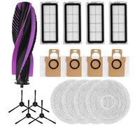 RichVibe Per JONR P20 PRO Set di accessori per robot aspirapolvere T5 PRO tra cui spazzole laterali, panni mocio, sacchetti per la polvere, filtri spazzola principale (A)