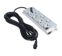 RichVibe Per laghetti in acciaio inox piastra atomizzatore pesce stagno & paesaggio roccioso, silenzioso sistema di nebulizzazione con 2-10 ugelli, DC36V/45V (alimentatore non incluso) (otto teste)