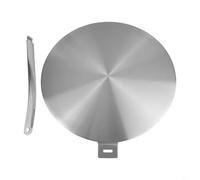 RichVibe Piastra di distribuzione del calore in acciaio inox, adattatore per piano cottura a induzione, diffusore di calore da 13 cm, 20 cm, 24 cm, 28 cm, per piani cottura a induzione (20 cm)