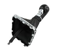 RichVibe Pomello del cambio nero 5 6 per Opel per Zafira B 2005-2010, in pelle PU e ABS cambio manuale, facile da installare