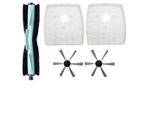 RichVibe Ricambio per spazzole laterali principali e kit filtro per SilverCrest M690 e W310 per aspirapolvere, 1 set con setole in nylon