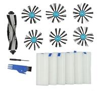 RichVibe Robot Aspirapolvere Parts Kit, Per Bissell Per SpinWave 3115, Per EV675 Con 1 Spazzola Principale 6 Spazzole Laterali 6 Filtri Aspirapolvere Accessori