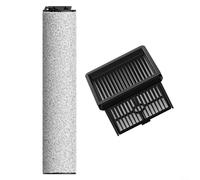 RichVibe Set di filtri a spazzola a rullo morbido per Trouver, per K10, per aspirapolvere K10 Pro Wet Dry, kit di ricambio per spazzola principale in nylon e plastica
