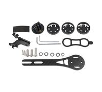 RichVibe Supporto in fibra di carbonio per computer da bici e Bryton, 130 mm/143 mm/165 mm con supporto luce, adattatore per fotocamera, per la maggior parte dei modelli di bici