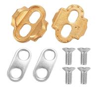 RichVibe Tacchetti in ottone per pedali della bicicletta per sistemi Eggbeater Candy Mallet, piastre di bloccaggio regolabili da 2,2 mm per scarpe da ciclismo su strada MTB, kit da 2 paia