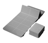 RichVibe Tappetino da yoga pieghevole per esercizi e pilates, spessore 4 mm, antiscivolo, con struttura double-face, portatile, da viaggio, con borsa portaoggetti, allenamento a casa,