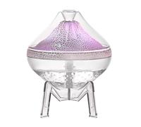 RichVibe Umidificatore per atmosfera vulcanica per uso desktop, 300 ml/h, uscita nebbia con funzionamento silenzioso da 35 dB e luce colorata, capacità 360 ml, per camera da letto, ufficio, studio