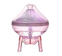 RichVibe Umidificatore per atmosfera vulcanica per uso desktop, uscita nebbia 300 ml/h, funzionamento silenzioso 35 dB e luci colorate, design compatto portatile per camera da letto, ufficio, studio