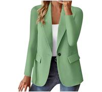 Richymfa Blazer Donna Elegante Curvy con Risvolto Blazer da Lavoro da Donna Casual con Bottoni Tailleur Giacca Business Slim Fit Giubbotto da Cerimonia Invernale Jacket Formale Classic Taglie Forti