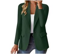Richymfa Blazer Donna Elegante Curvy con Risvolto Blazer da Lavoro da Donna Casual con Bottoni Tailleur Giacca Business Slim Fit Giubbotto da Cerimonia Invernale Jacket Formale Classic Taglie Forti