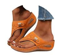 Richymfa Ciabatte Estive Donna Ortopediche Comode Sandali Infradito Supporto Arco Lavabili Casual Sandali Ortopedici In Gomma Traspiranti Pantofole da Camminata Platform Sandals Casa Piscina Vintage