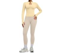 Richymfa Completo Palestra Donna 2 PCS Set da Abbigliamento Sportivo da Palestra Top e Legging Anticellulite a Vita Alta Senza Cuciture Giacca a Zipper Tuta Yoga Completa Fitness Gym Jogging