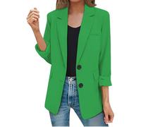 Richymfa Giacche da Abito e Blazer da Donna 2025 Blazer Nero Donna da Cerimonia Leggeri Jackets da Lavoro con Risvolto Classic Tuta Ufficio Business Curvy Tailleur Tinta Unita per Autunno Invernale
