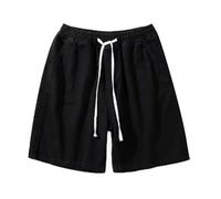 Richymfa Pantaloncini Jeans da Uomo Estivi Elasticizzati con Coulisse e Tasche Pantaloncino Denim Gamba Dritta Baggy Jeans Corti semplicità Vintage Bermuda Shorts Y2K per Il Tempo Libero all'aperto
